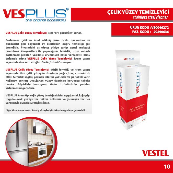 Çelik Yüzey Temizleyici Vestel Etimesgut Yetkili Servisi Vestel
